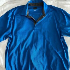 Blue golf shirt
